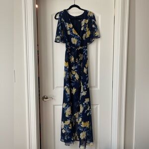 Navy floral dress